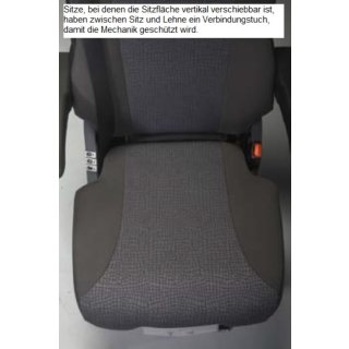 Gorilla Schonbezug Stoff für Citroen Jumper Fahrersitz BJ 06/2014 - ohne Airbag mit Armlehne innen