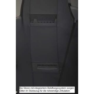 Gorilla Schonbezug Kunstleder für Fiat Doblo Cargo Beifahrersitz Basis ohne Airbag