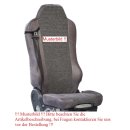 Gorilla Schonbezug Stoff für Fiat Fiorino Fahrersitz mit Airbag