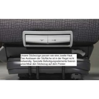 Gorilla Schonbezug Stoff für Mercedes-Benz Actros MP3 Beifahrersitz Isri Ruhesitz breite Sitzfläche