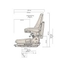 Grammer Primo XXM Pvc Forklift Seat