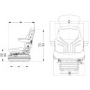 Grammer MSG 95G/721 fabric including back extension...